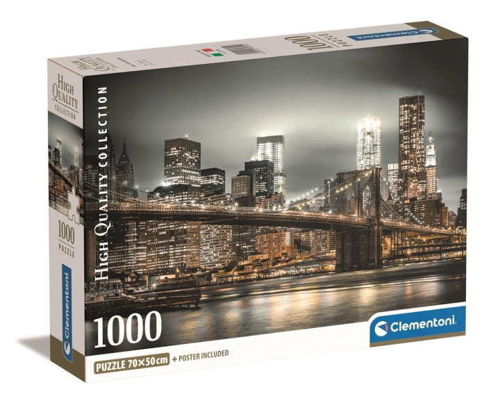 Clementoni 1000 st CB High Quality Collection New York Skyline i gruppen LEKSAKER, BARN- & BABYPRODUKTER / Leksaker / Barnpussel hos TP E-commerce Nordic AB (C81955)