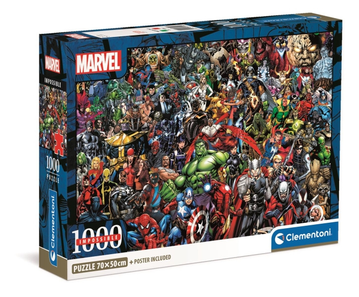 Clementoni 1000 bitar CB Impossible Pussel Marvel Avengers i gruppen LEKSAKER, BARN- & BABYPRODUKTER / Leksaker / Barnpussel hos TP E-commerce Nordic AB (C81964)