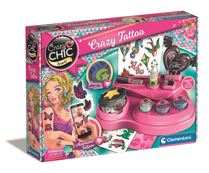 Clementoni Crazy Chic Crazy Tatueringar i gruppen LEKSAKER, BARN- & BABYPRODUKTER / Leksaker / Pyssel hos TP E-commerce Nordic AB (C81970)