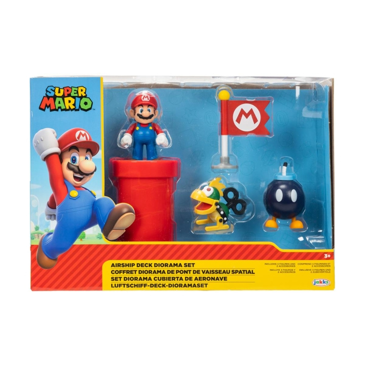 JAKKS Pacific Super Mario 2,5 tums dioramauppsättning Luftskeppsdäck i gruppen LEKSAKER, BARN- & BABYPRODUKTER / Leksaker / Figurer & Miniatyrer hos TP E-commerce Nordic AB (C81987)