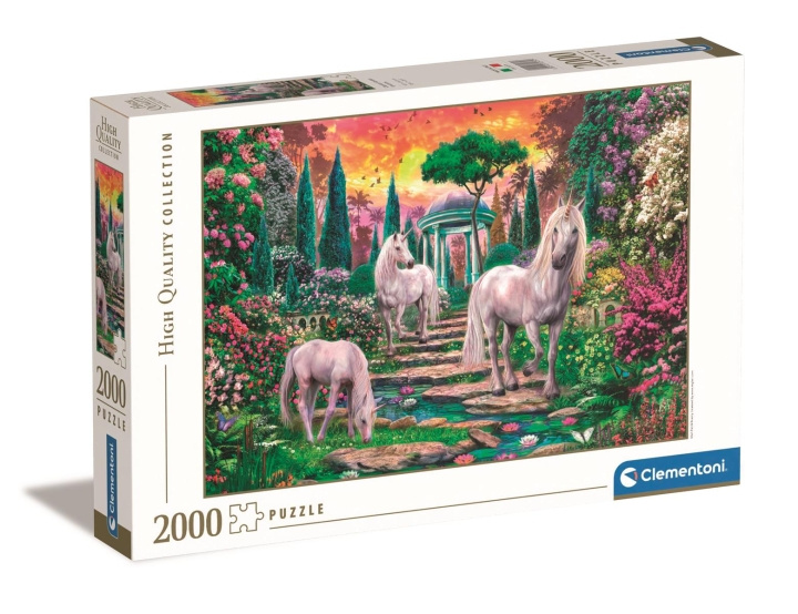 Clementoni 2000 st High Quality Collection CLASSICAL GARDEN UNICORNS i gruppen SPORT, FRITID & HOBBY / Hobby / Pussel hos TP E-commerce Nordic AB (C82011)