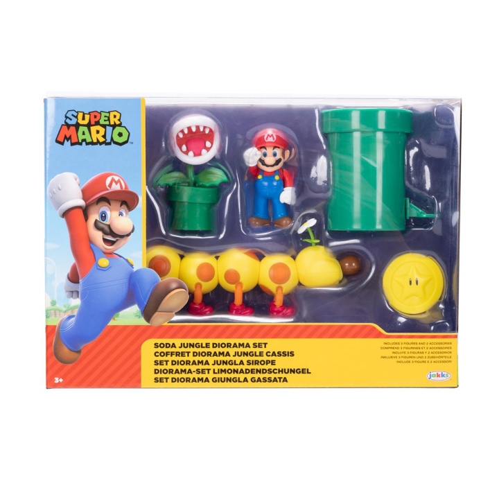 JAKKS Pacific Super Mario 2,5 tums dioramauppsättning Soda Jungle i gruppen LEKSAKER, BARN- & BABYPRODUKTER / Leksaker / Figurer, Miniatyrer & tillbehör hos TP E-commerce Nordic AB (C82064)