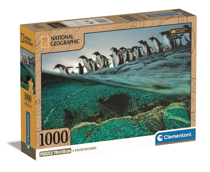 Clementoni 1000 st CB High Quality Collection National Geographics Gentoo Penguins i gruppen LEKSAKER, BARN- & BABYPRODUKTER / Leksaker / Barnpussel hos TP E-commerce Nordic AB (C82090)