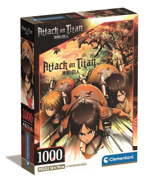 Clementoni 1000 st CB High Quality Collection Attack on Titans i gruppen LEKSAKER, BARN- & BABYPRODUKTER / Leksaker / Barnpussel hos TP E-commerce Nordic AB (C82102)