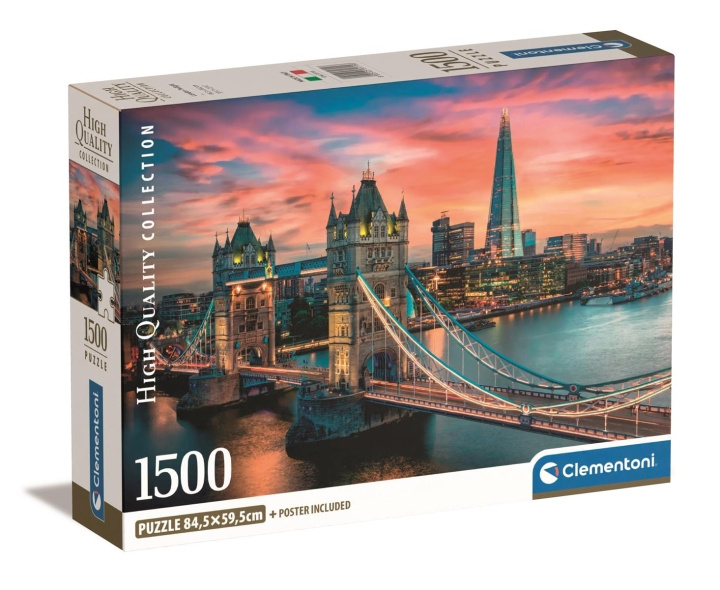 Clementoni 1500 st CB High Quality Collection London Twilight i gruppen SPORT, FRITID & HOBBY / Hobby / Pussel hos TP E-commerce Nordic AB (C82123)