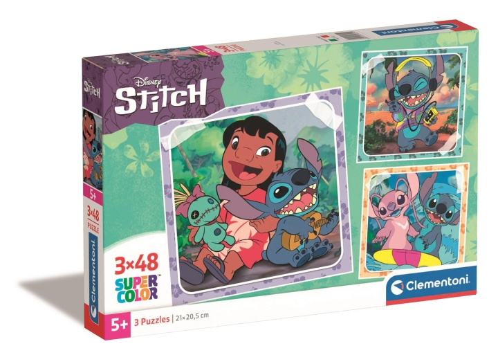 Clementoni 3X48 st Pussel Disney Stitch i gruppen LEKSAKER, BARN- & BABYPRODUKTER / Leksaker / Barnpussel hos TP E-commerce Nordic AB (C82146)