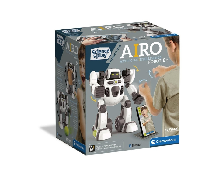 Clementoni AiRo Robot med artificiell intelligens i gruppen LEKSAKER, BARN- & BABYPRODUKTER / Leksaker / Elektronik & Media hos TP E-commerce Nordic AB (C82177)