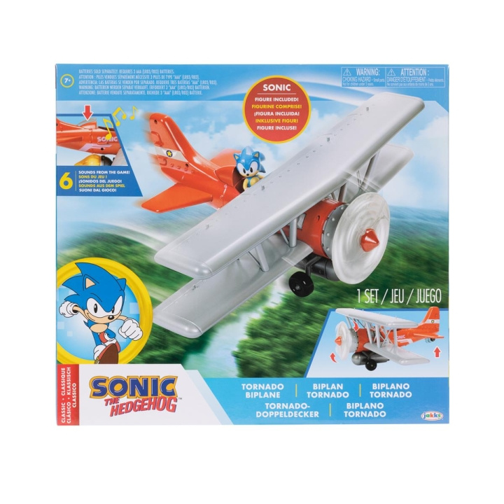 JAKKS Pacific Sonic the Hedgehog 2,5 tums lekset Tornado Biplane i gruppen LEKSAKER, BARN- & BABYPRODUKTER / Leksaker / Övriga leksaker hos TP E-commerce Nordic AB (C82188)