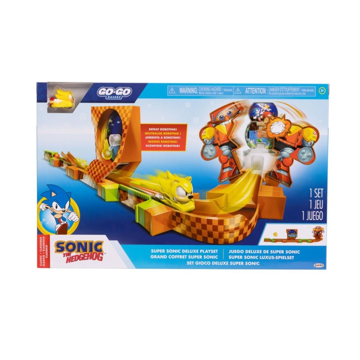 JAKKS Pacific Sonic the Hedgehog Go Go Racers Deluxe-lekset i gruppen LEKSAKER, BARN- & BABYPRODUKTER / Leksaker / Övriga leksaker hos TP E-commerce Nordic AB (C82191)