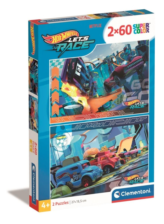 Clementoni 2x60 bitar Pussel Barn Hotwheels i gruppen LEKSAKER, BARN- & BABYPRODUKTER / Leksaker / Barnpussel hos TP E-commerce Nordic AB (C82213)