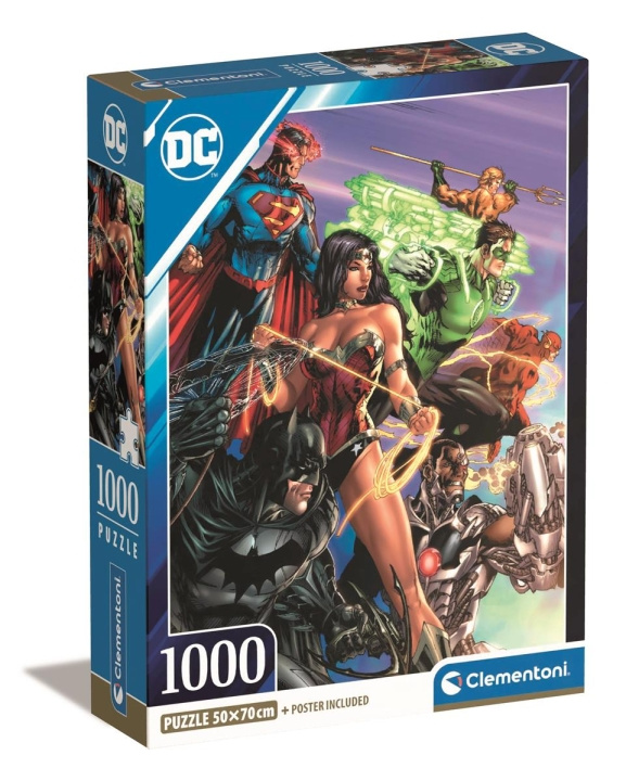 Clementoni 1000 st CB High Quality Collection DC Comics i gruppen SPORT, FRITID & HOBBY / Hobby / Pussel hos TP E-commerce Nordic AB (C82220)