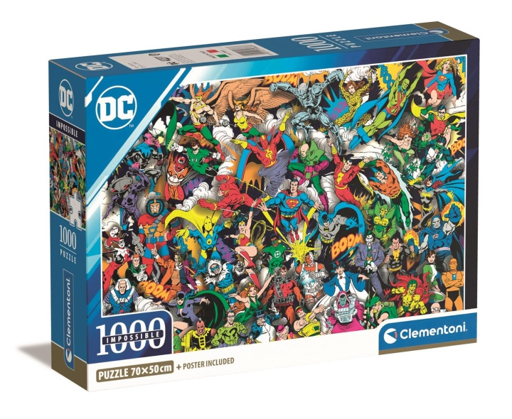 Clementoni 1000 st CB High Quality Collection DC Comics Impossible i gruppen SPORT, FRITID & HOBBY / Hobby / Pussel hos TP E-commerce Nordic AB (C82222)