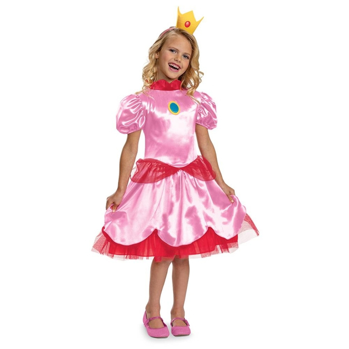 JAKKS Pacific Disguise Super Mario Kostym Fancy Prinsessan Peach M (7-8) i gruppen LEKSAKER, BARN- & BABYPRODUKTER / Leksaker / Maskeradkläder hos TP E-commerce Nordic AB (C82251)