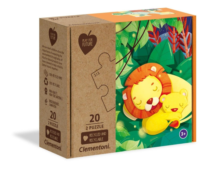 Clementoni 2x20 pussel som barn knyter ihop (100% återvunnet) i gruppen LEKSAKER, BARN- & BABYPRODUKTER / Leksaker / Barnpussel hos TP E-commerce Nordic AB (C82294)