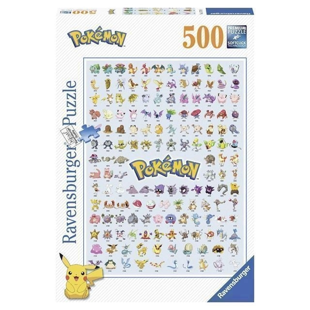 Pokémon Pokémon-pussel - Original 151 (500 bitar) (12000511) i gruppen LEKSAKER, BARN- & BABYPRODUKTER / Leksaker / Pussel hos TP E-commerce Nordic AB (C82416)