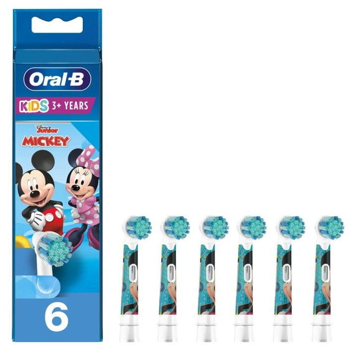 Oral B Kids Mickey ersättningshuvuden 2+2+2ct i gruppen SKÖNHET & HÄLSA / Munvård / Borsthuvuden & Tillbehör hos TP E-commerce Nordic AB (C82437)