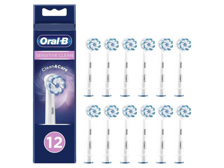 Oral B Sensitive Clean&Care ersättningshuvuden 12 st i gruppen SKÖNHET & HÄLSA / Munvård / Borsthuvuden & Tillbehör hos TP E-commerce Nordic AB (C82439)