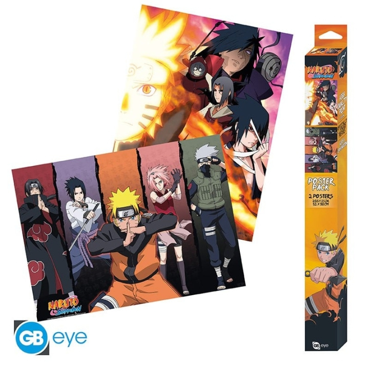 Abysse NARUTO SHIPPUDEN - Set 2 Chibi-affischer (52x38) i gruppen SPORT, FRITID & HOBBY / Roliga prylar / Övrigt hos TP E-commerce Nordic AB (C82483)