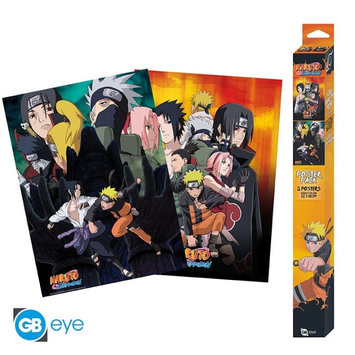 Abysse NARUTO SHIPPUDEN - Set 2 Affischer - Ninjas (52x38) i gruppen SPORT, FRITID & HOBBY / Roliga prylar / Övrigt hos TP E-commerce Nordic AB (C82487)