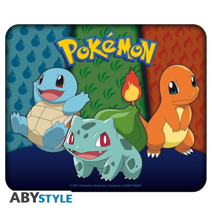 Abysse POKEMON - Flexibel musmatta - Starters Kanto i gruppen DATORER & KRINGUTRUSTNING / Gaming / Musmattor hos TP E-commerce Nordic AB (C82529)