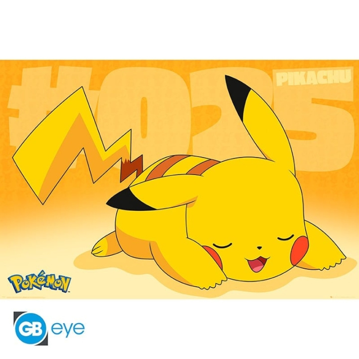 Abysse POKEMON - Poster Maxi 91.5x61 - Pikachu Sover i gruppen SPORT, FRITID & HOBBY / Roliga prylar / Övrigt hos TP E-commerce Nordic AB (C82533)