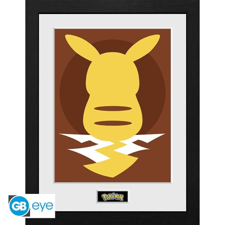 Abysse POKEMON - Inramat tryck Pikachu Silhouette 25 (30x40) i gruppen SPORT, FRITID & HOBBY / Roliga prylar / Övrigt hos TP E-commerce Nordic AB (C82536)