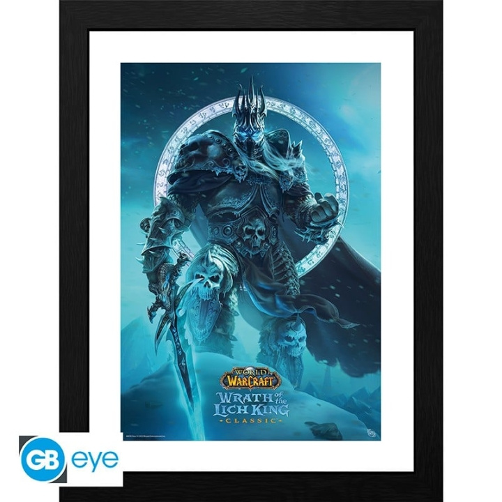 Abysse WORLD OF WARCRAFT - Inramat tryck Lich King (30x40) i gruppen SPORT, FRITID & HOBBY / Roliga prylar / Övrigt hos TP E-commerce Nordic AB (C82537)