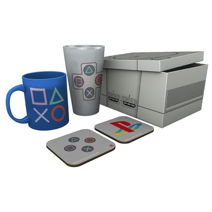 Abysse PLAYSTATION - Box Glas XXL + Mugg + 2 Underlägg Classic 2019 i gruppen SPORT, FRITID & HOBBY / Roliga prylar / Muggar hos TP E-commerce Nordic AB (C82540)