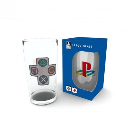 Abysse PLAYSTATION - Stort glas - 400ml - Knappar - låda i gruppen SPORT, FRITID & HOBBY / Roliga prylar / Muggar hos TP E-commerce Nordic AB (C82553)