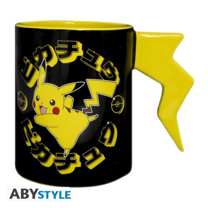 Abysse POKEMON - Mugg 3D handtag - Pikachu blixtnedslag i gruppen SPORT, FRITID & HOBBY / Roliga prylar / Muggar hos TP E-commerce Nordic AB (C82613)