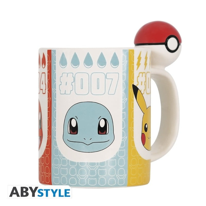 Abysse POKEMON - Mugg 3D handtag - Pokéball i gruppen SPORT, FRITID & HOBBY / Roliga prylar / Muggar hos TP E-commerce Nordic AB (C82614)