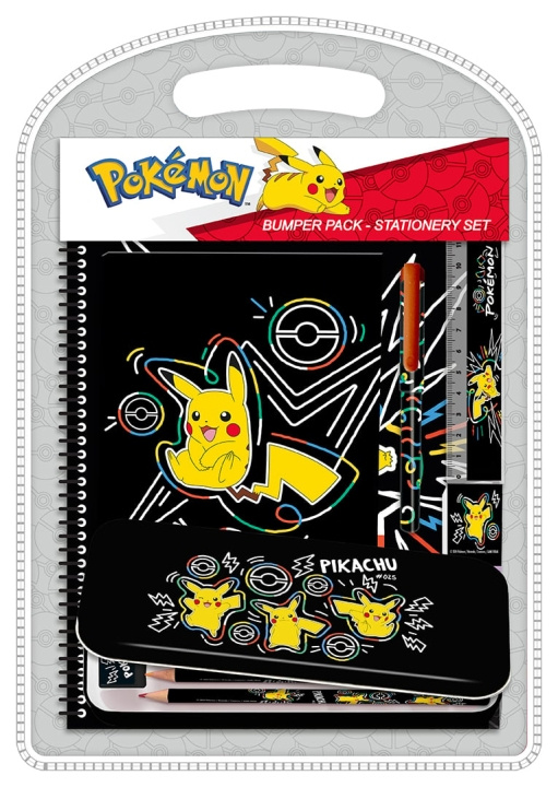 Pokémon Neon - Bumper Set med fodral och anteckningsbok (161506884) i gruppen LEKSAKER, BARN- & BABYPRODUKTER / Leksaker / Pyssel hos TP E-commerce Nordic AB (C82641)