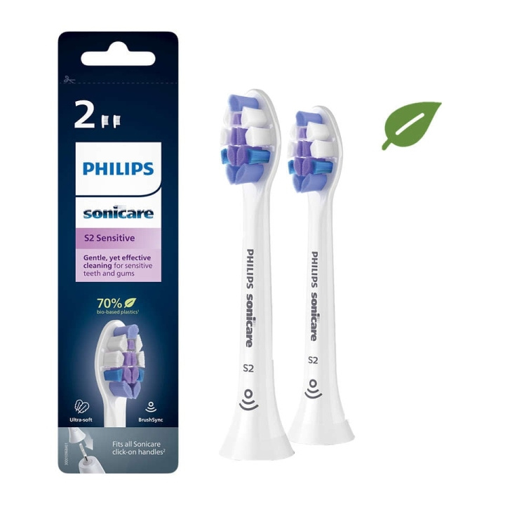 Philips Consumer Lifestyle Philips - Sonicare Sensitive utbyteshuvuden 2 st (HX6052/10) i gruppen SKÖNHET & HÄLSA / Munvård / Borsthuvuden & Tillbehör hos TP E-commerce Nordic AB (C82684)