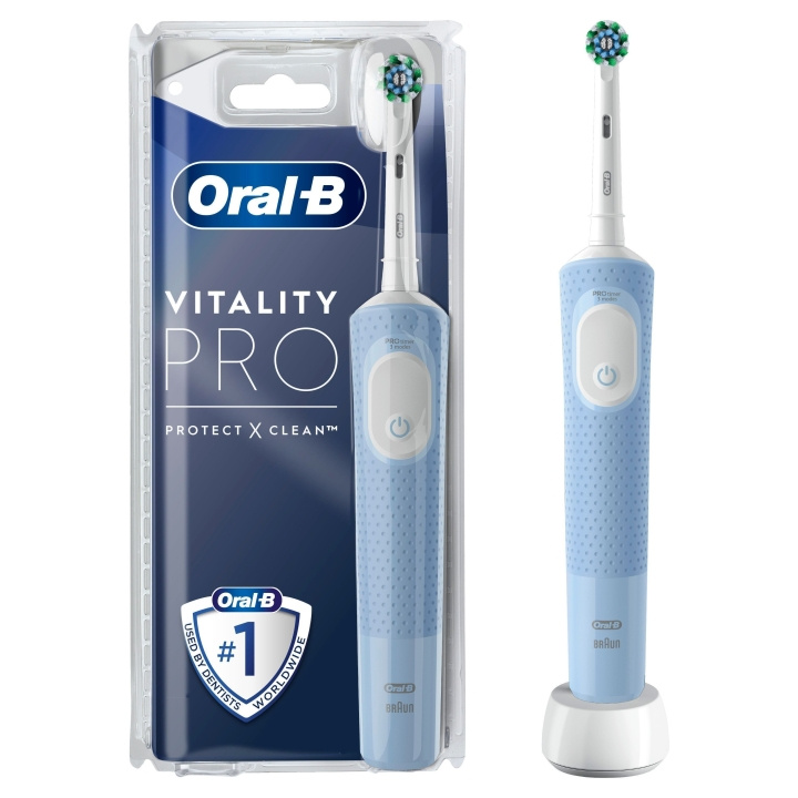 Oral B Vitality Pro Vapor Blue CA CLS Elektrisk tandborste i gruppen SKÖNHET & HÄLSA / Munvård / Eltandborstar hos TP E-commerce Nordic AB (C82761)