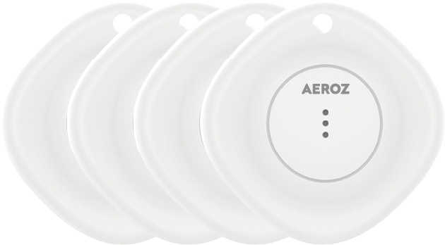 AEROZ TAG-1000 Vit (4-pack) Nyckelsökare för användning med iPhone - Fungerar med Apples Find My-app i gruppen SMARTPHONE & SURFPLATTOR / Övriga tillbehör / Övrigt hos TP E-commerce Nordic AB (C82767)