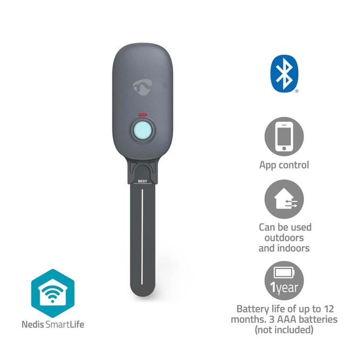 Nedis SmartLife Jordfuktighetsmätare | Bluetooth® | Batteridriven | IP55 | 0 - 100 % | Android™ / IOS i gruppen HEM, HUSHÅLL & TRÄDGÅRD / Smarta hem / Smarta sensorer hos TP E-commerce Nordic AB (C82804)