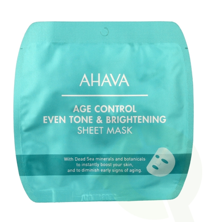 Ahava T.T.S. Age Control Even Tone & Bright. Sheet Mask 17 g i gruppen SKÖNHET & HÄLSA / Hudvård / Ansiktsvård / Masker hos TP E-commerce Nordic AB (C82885)