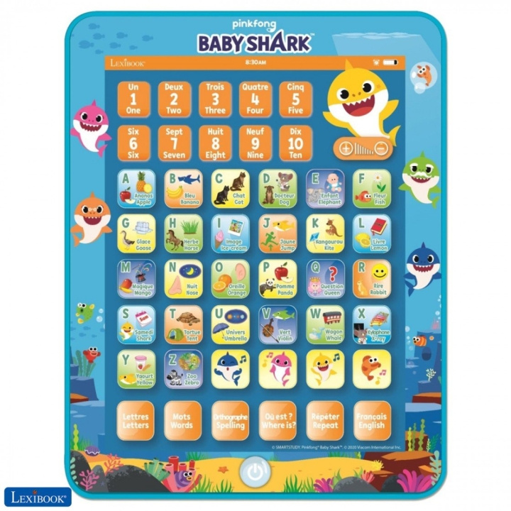 Baby Shark Surfplatta DK+NO - (90099) i gruppen LEKSAKER, BARN- & BABYPRODUKTER / Leksaker / Övriga leksaker hos TP E-commerce Nordic AB (C82985)