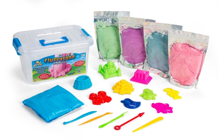 ArtKids Fluffig sand - Stor hinkuppsättning (32798) i gruppen LEKSAKER, BARN- & BABYPRODUKTER / Leksaker / Pyssel hos TP E-commerce Nordic AB (C82994)