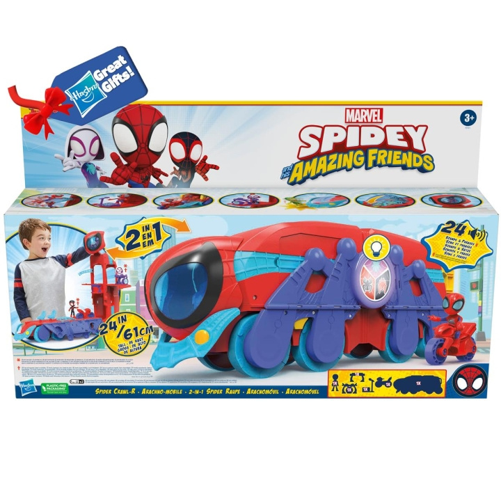 Spidey och hans fantastiska vänner lekset Spider Crawl-R Mobilt högkvarter i gruppen LEKSAKER, BARN- & BABYPRODUKTER / Leksaker / Övriga leksaker hos TP E-commerce Nordic AB (C83269)