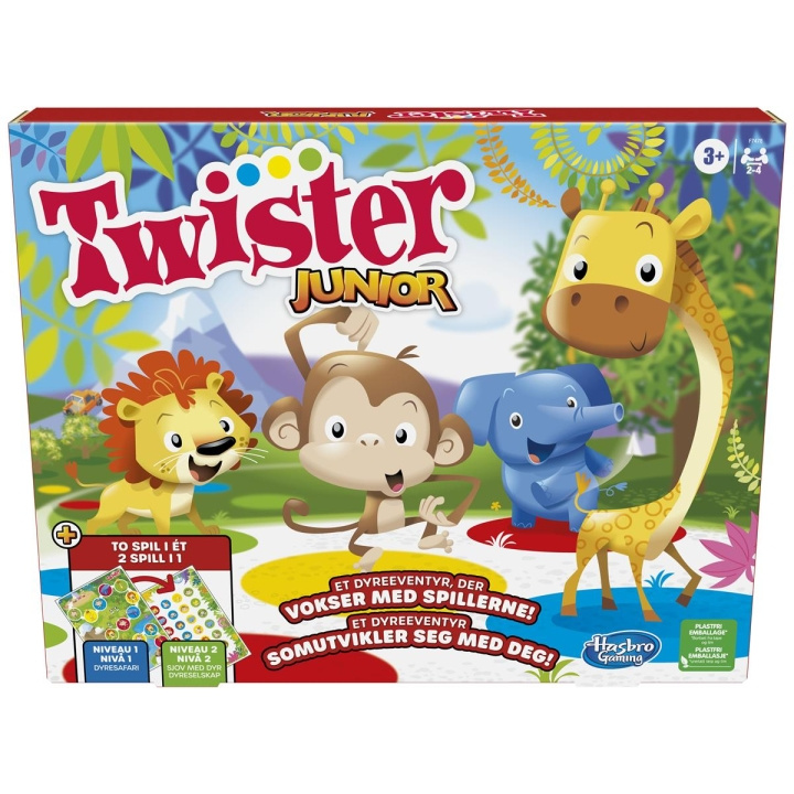 Hasbro Twister Junior 2 spel i 1 (DK/NO) i gruppen LEKSAKER, BARN- & BABYPRODUKTER / Spel / Sällskapsspel hos TP E-commerce Nordic AB (C83272)