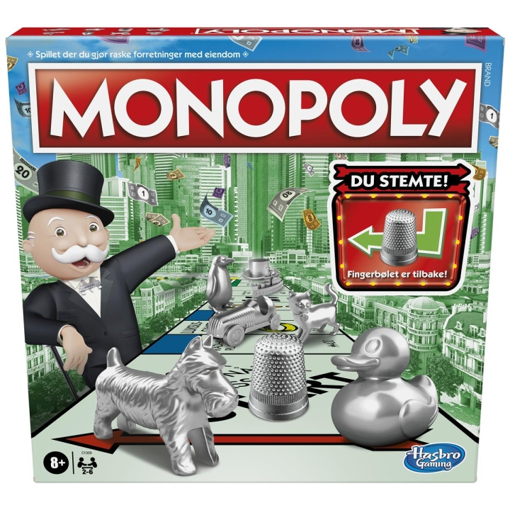 Hasbro Monopol Classic (NO) i gruppen LEKSAKER, BARN- & BABYPRODUKTER / Spel / Sällskapsspel hos TP E-commerce Nordic AB (C83277)