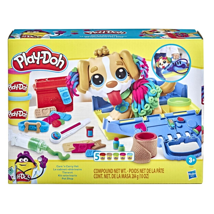 Play-Doh lekset Care \'n Carry Veterinär i gruppen LEKSAKER, BARN- & BABYPRODUKTER / Leksaker / Pyssel hos TP E-commerce Nordic AB (C83304)