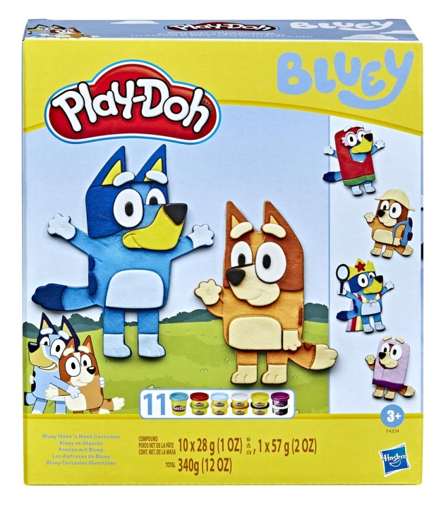 Hasbro Play-Doh Bluey Make \'n Mash Kostymer lekset i gruppen LEKSAKER, BARN- & BABYPRODUKTER / Leksaker / Leklera, leksand och tillbehör hos TP E-commerce Nordic AB (C83305)