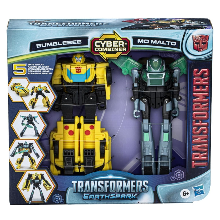 Transformers EarthSpark Cyber Combiner (Bumblebee & Mo Malto) i gruppen LEKSAKER, BARN- & BABYPRODUKTER / Leksaker / Figurer, Miniatyrer & tillbehör hos TP E-commerce Nordic AB (C83321)