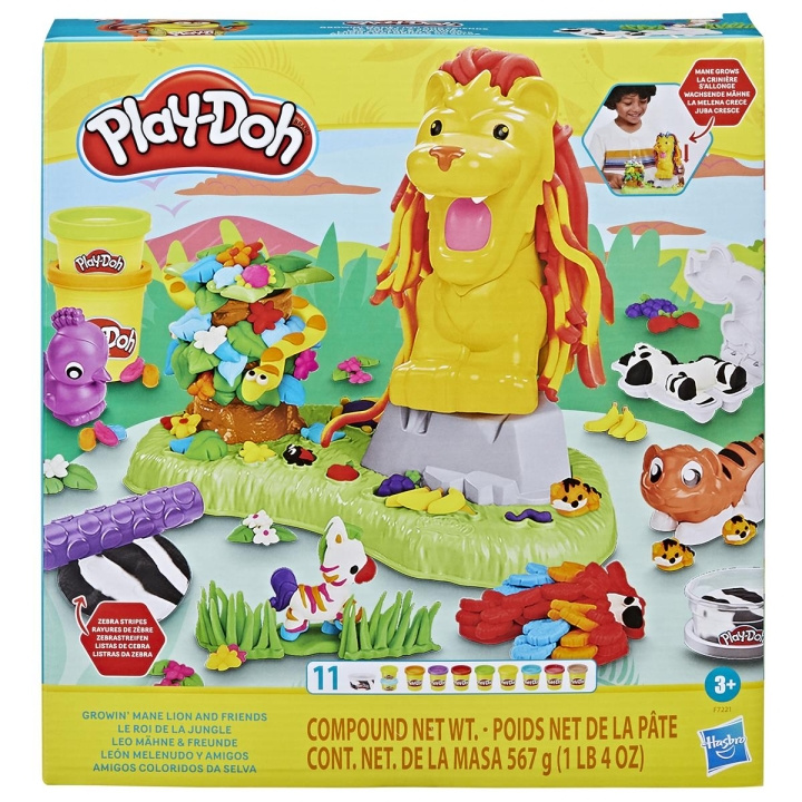 Play-Doh lekset Grown Mane Lion och vänner i gruppen LEKSAKER, BARN- & BABYPRODUKTER / Leksaker / Leklera, leksand och tillbehör hos TP E-commerce Nordic AB (C83342)