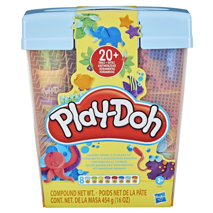 Play-Doh Playset Imagine Animals Förvaringsset i gruppen LEKSAKER, BARN- & BABYPRODUKTER / Leksaker / Leklera, leksand och tillbehör hos TP E-commerce Nordic AB (C83367)