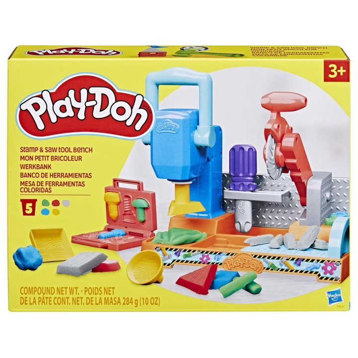 Play-Doh Playset Stamp\'n Tool Bänk i gruppen LEKSAKER, BARN- & BABYPRODUKTER / Leksaker / Leklera, leksand och tillbehör hos TP E-commerce Nordic AB (C83504)