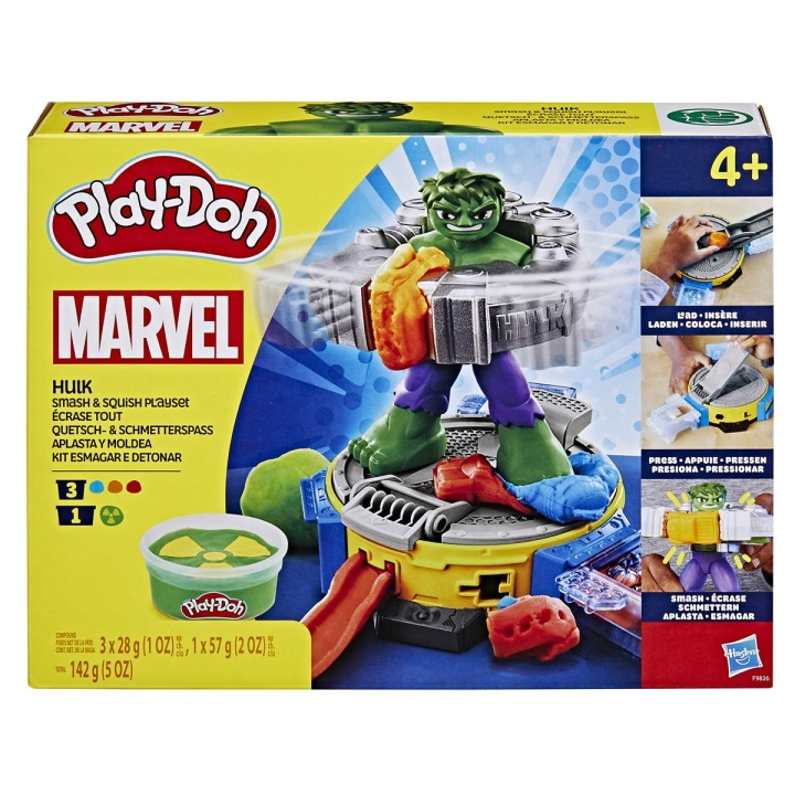 Play-Doh Marvel Hulk & Squish lekset i gruppen LEKSAKER, BARN- & BABYPRODUKTER / Leksaker / Pyssel hos TP E-commerce Nordic AB (C83515)