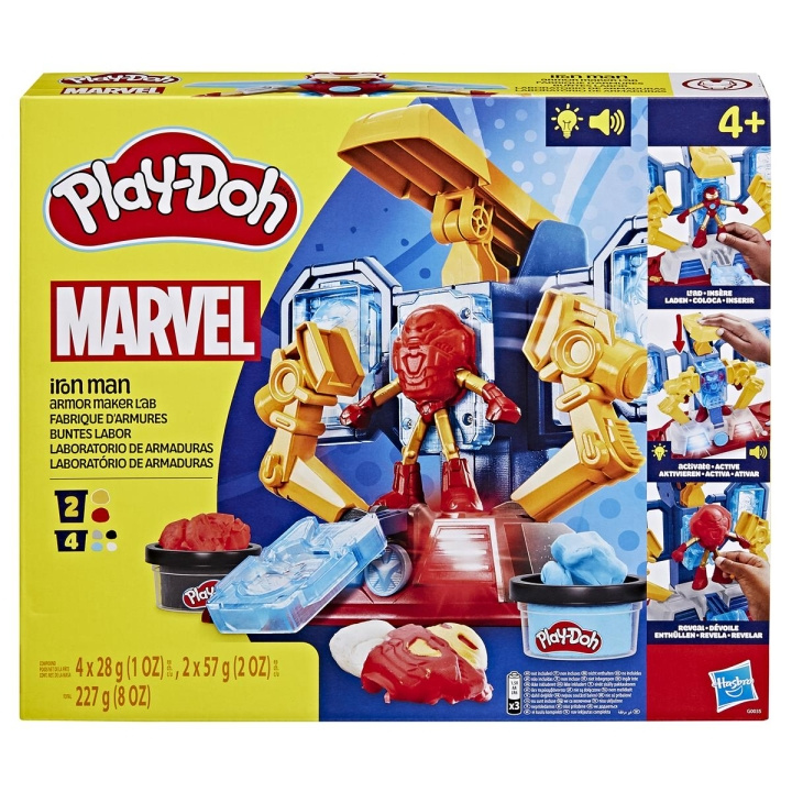 Play-Doh Marvel Iron Man Armor Maker Lab lekset i gruppen LEKSAKER, BARN- & BABYPRODUKTER / Leksaker / Leklera, leksand och tillbehör hos TP E-commerce Nordic AB (C83516)